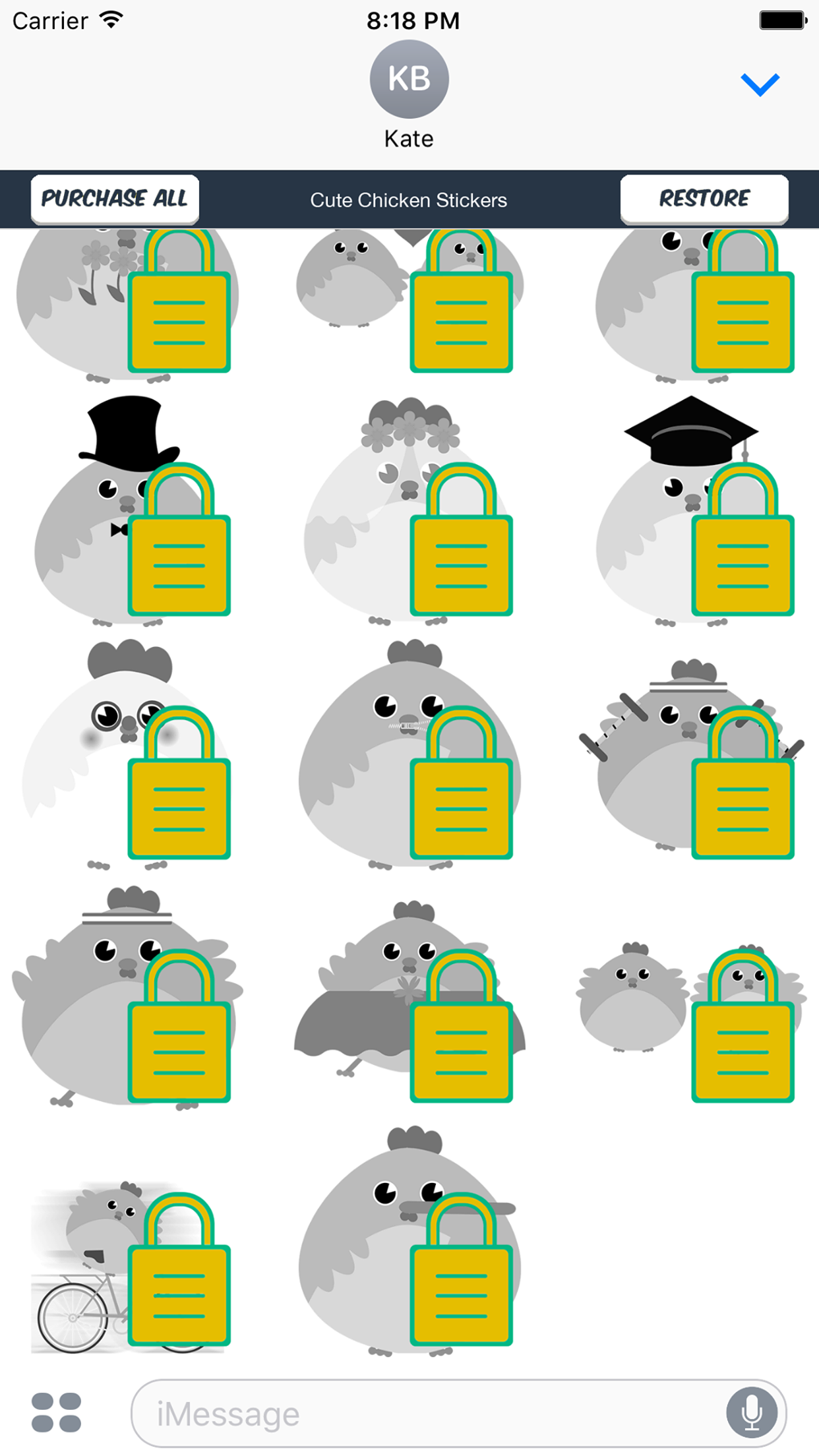 Cute Chicken Stickers screenshot 4