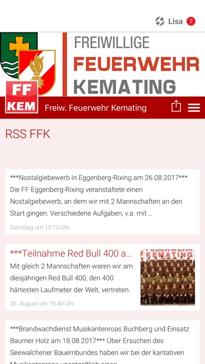 Freiw. Feuerwehr Kemating