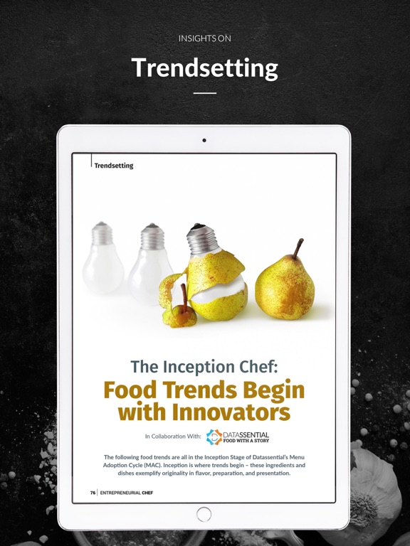 Entrepreneurial Chef iPad screenshot 5 - Magazines & Newspapers app