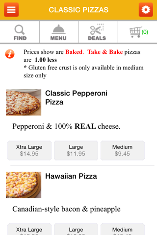 Figaro's Pizza Online Ordering screenshot 2