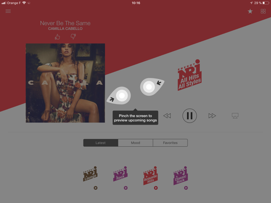 NRJ Lebanon iPad screenshot 4 - Music app