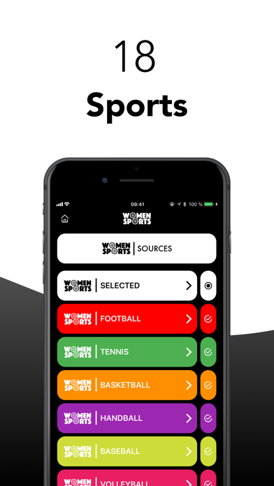 WomenSports iPhone screenshot 2 - News app