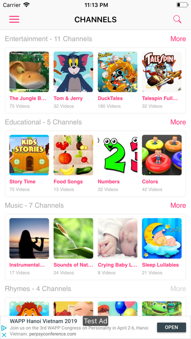 MooTV Kids app screenshot