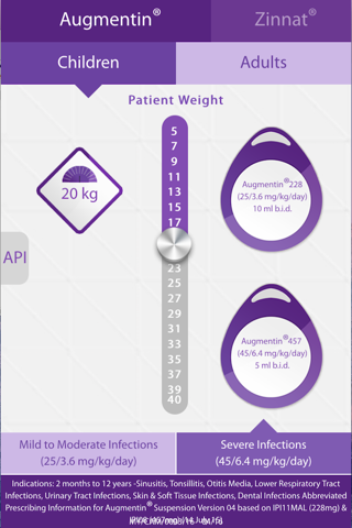 GSK Antibiotic Dosage App screenshot 2