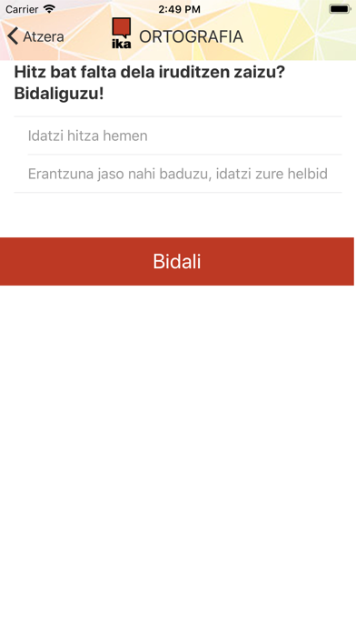 App screenshot
