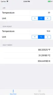 heat index calculator iphone screenshot 2