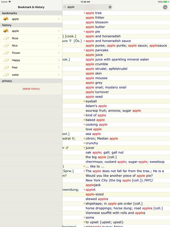 Screenshot #5 pour M's Dictionary German English