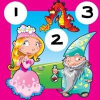 不思議の国の王女を持つ子どものための123の数学ゲーム：10カウントを無料で学習課題