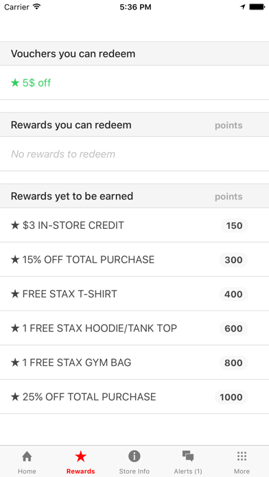 Stax Nutrition Rewards screenshot 2