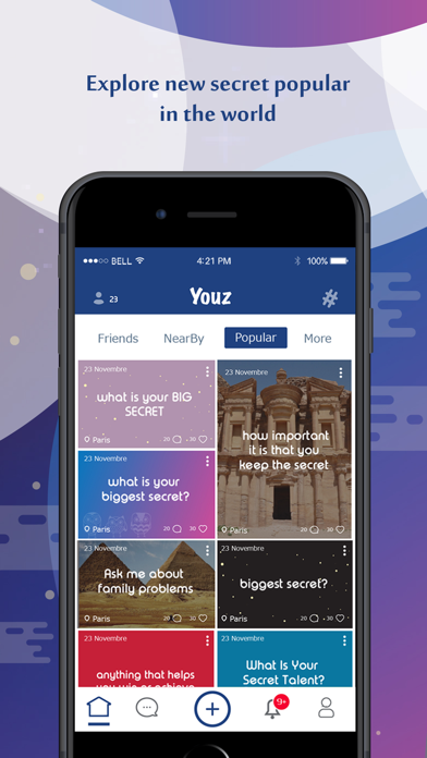 Youz - Secret Social Network screenshot 3