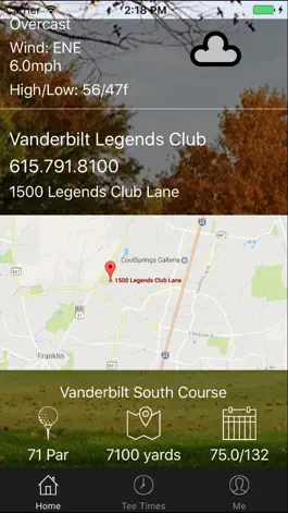 Game screenshot Vanderbilt Legends Tee Times apk