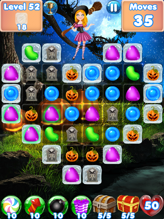 Screenshot #5 pour Candy Halloween Games Match 3