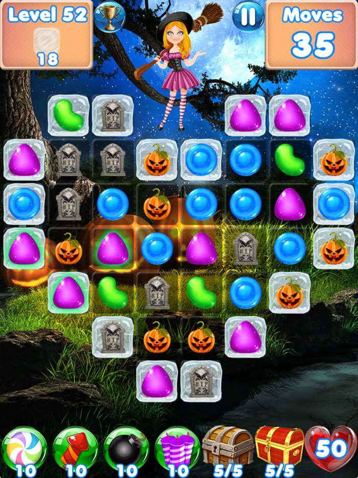 Candy Halloween Games Match 3