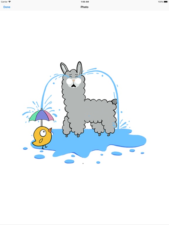 Linda llama Pegatinas