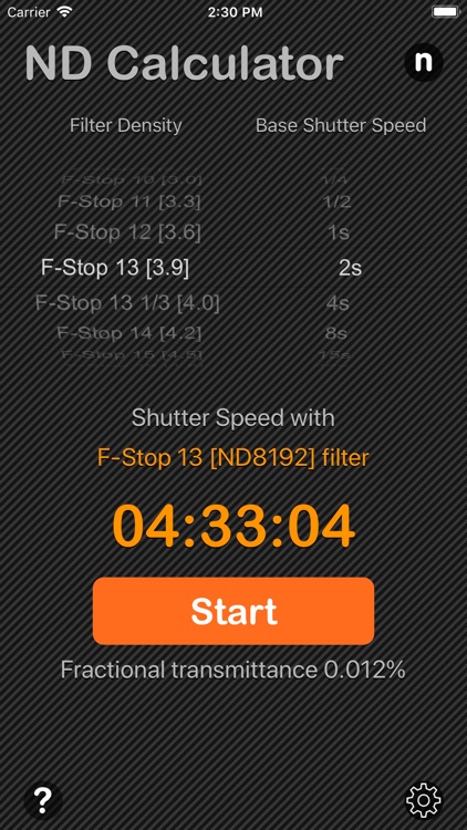 Neutral Density Calculator screenshot-3
