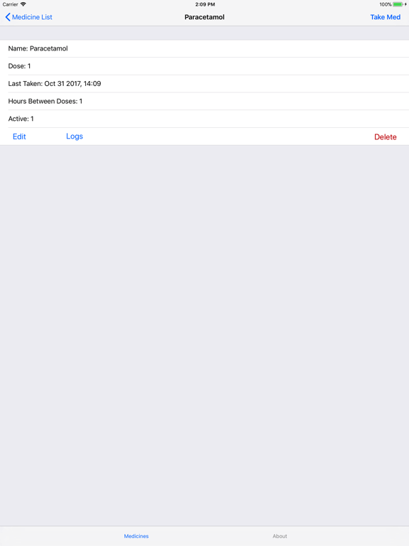 Screenshot #5 pour Med Track Lite