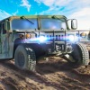 Military Driving Offroad Truck