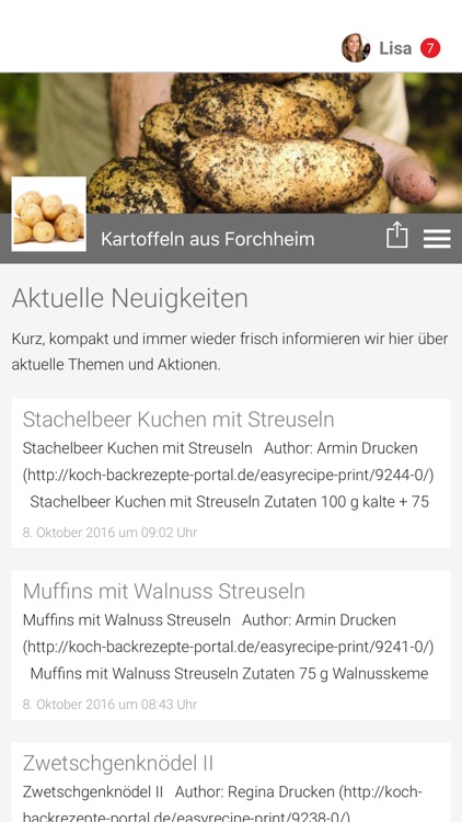 Kartoffeln aus Forchheim