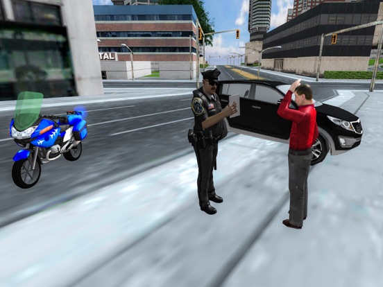 Traffic Cop Motorbike Rider 3D iPad screenshot