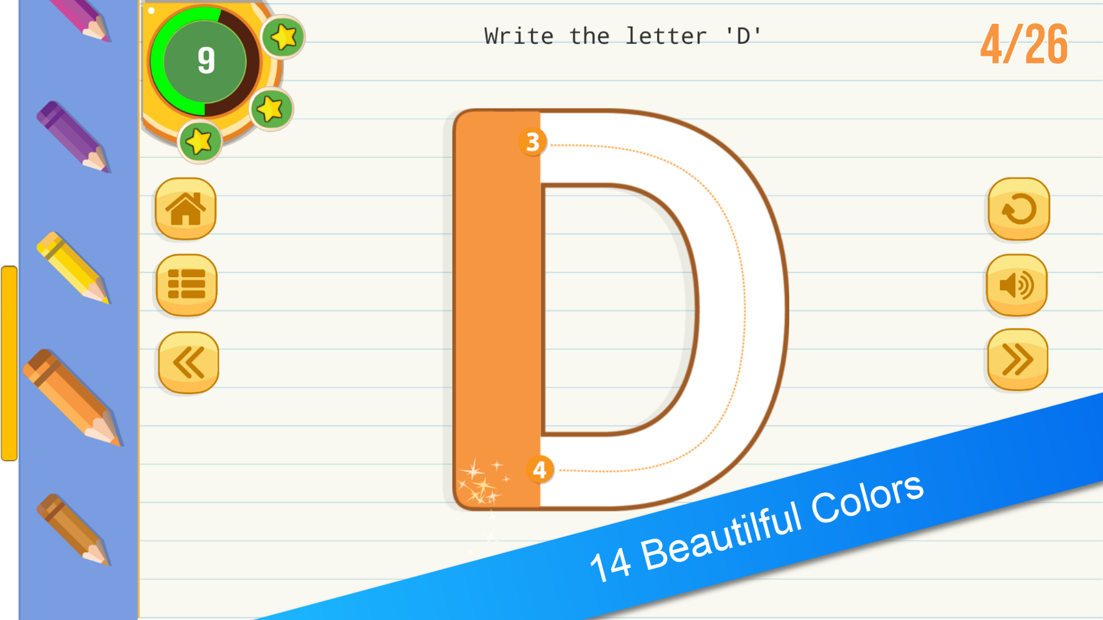 English Tracing Book : Letters