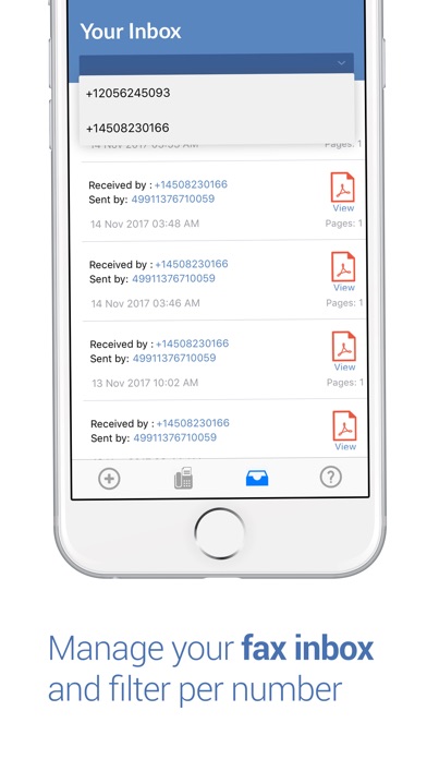 Fax app - Receive Fax as pdf screenshot 4