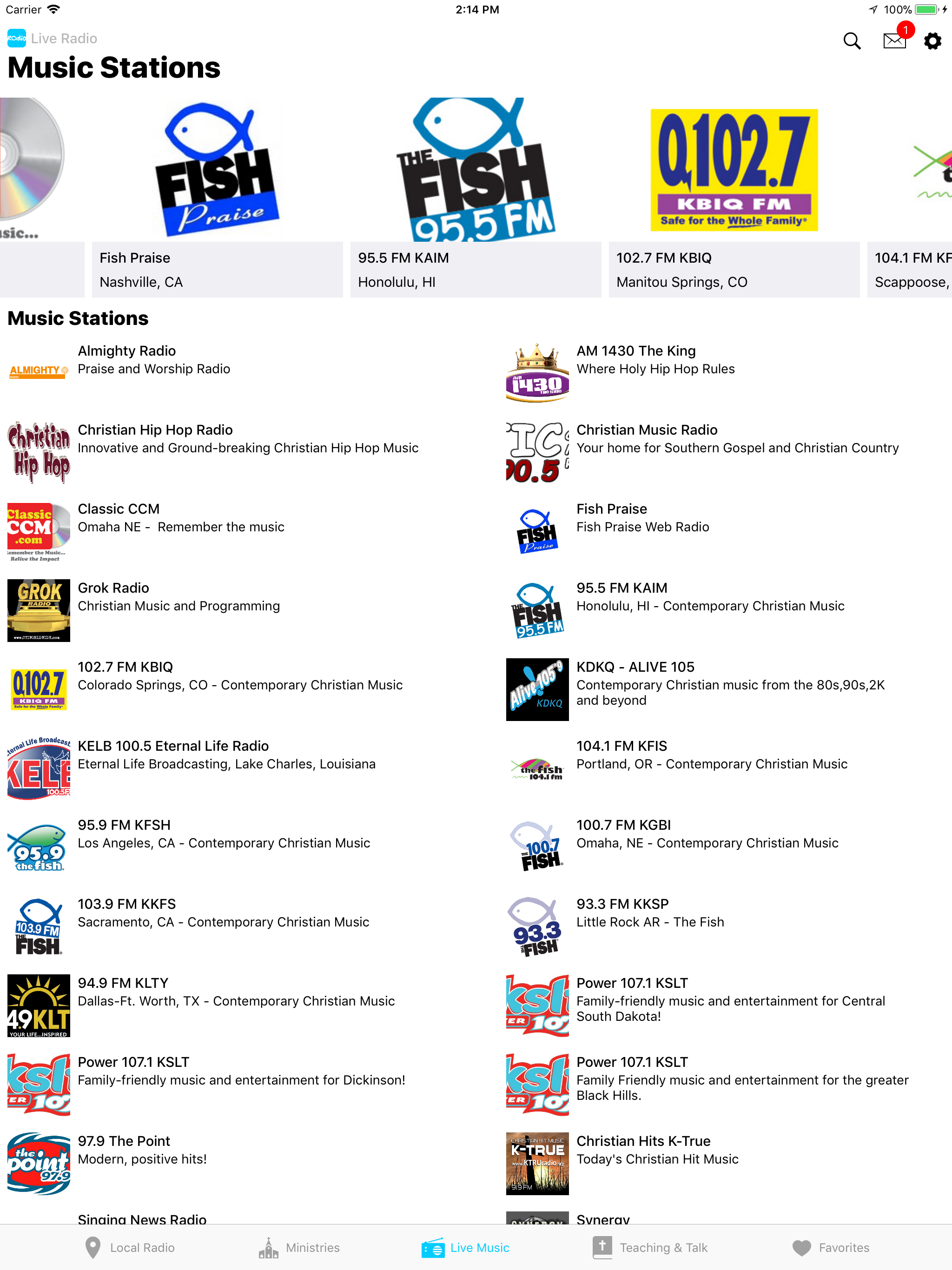 Christian Music and Talk Radio