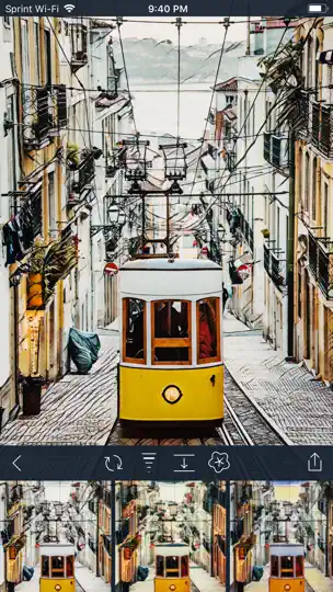 Capture d'écran de Visionist sur iPhone 9