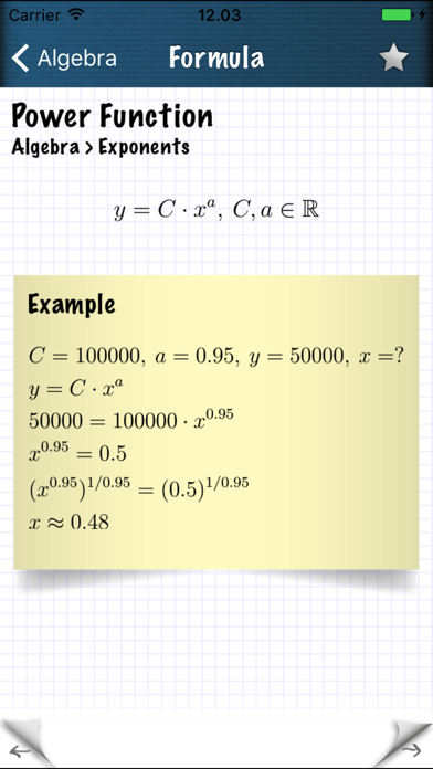 Screenshot #3 pour Math Formulas - Ref. Guide