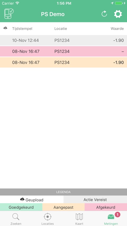 Peilregistratie screenshot-4