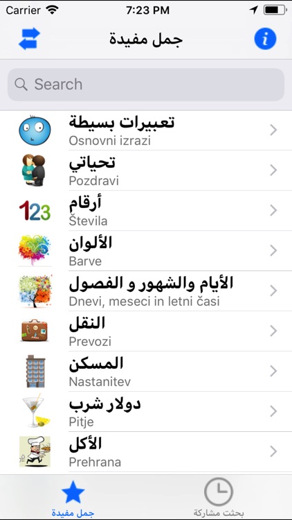 PortosDicty Arab/Slo phrases