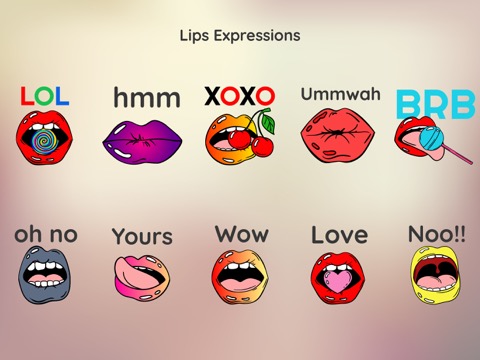 Kiss Lips Dirty Sticker Emojisのおすすめ画像2