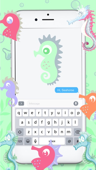 Bubble Seahorse Stickers screenshot 3