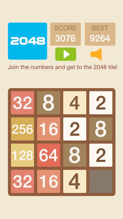 2048 HD - Snap 2 Merged Number Puzzle Gameのおすすめ画像1