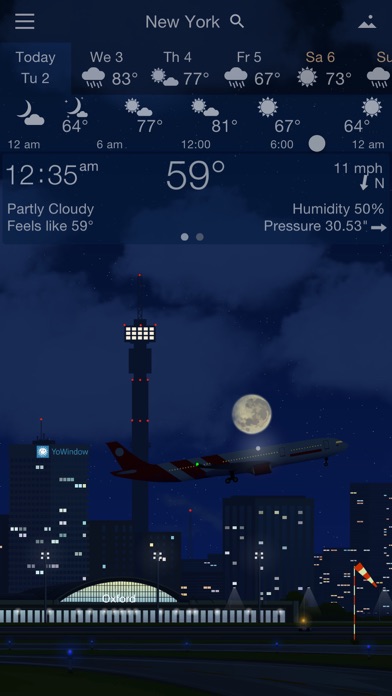 Awesome Weather YoWindow Screenshot