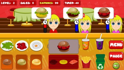 Burger Rush: Cooking Game screenshot 2