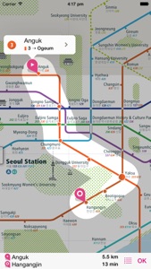 Seoul Rail Map Lite screenshot #3 for iPhone