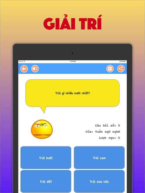 Screenshot #6 pour Hỏi ngu - Đố vui hại não theo chủ đề