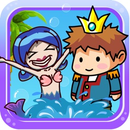 Mermaid love game icon