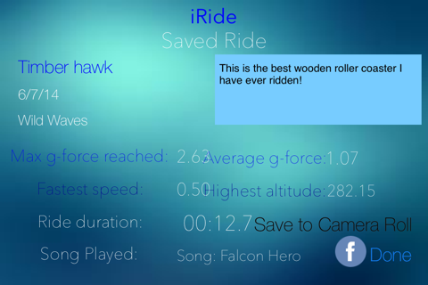iRide- Coaster Computer screenshot 3