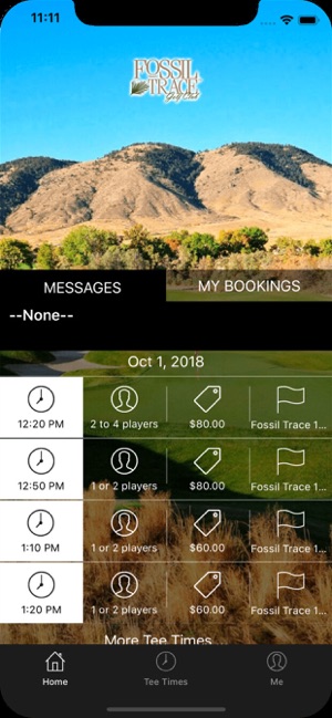 Fossil Trace Golf Tee Times