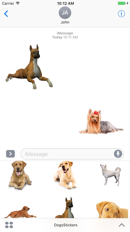 Dogs Stickers for iMessage