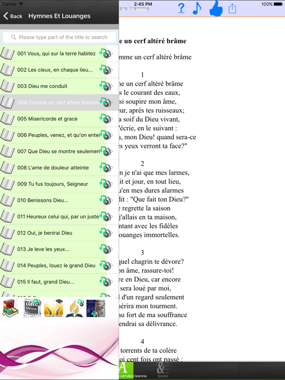 Screenshot #4 pour Hymnes et Louanges Pro