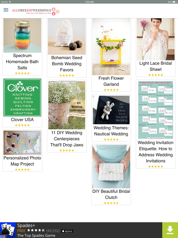 Screenshot #5 pour AllFreeDIYWeddings