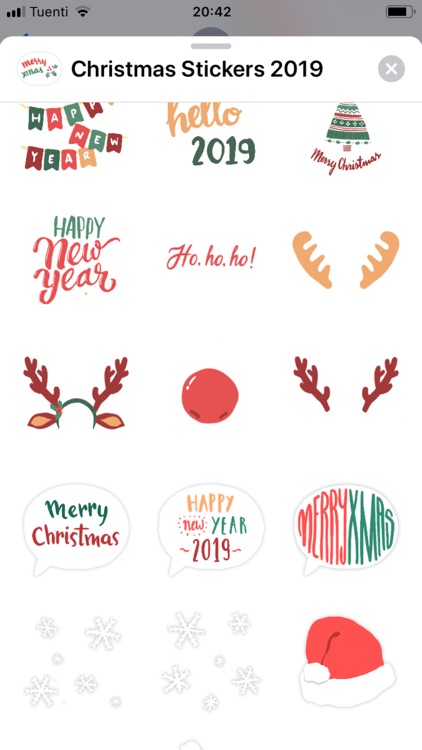 Christmas Year 2019 Stickers