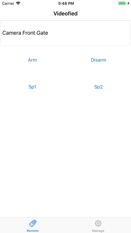 Remote for Videofied