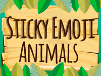 Sticky Emoji Animals Stamps