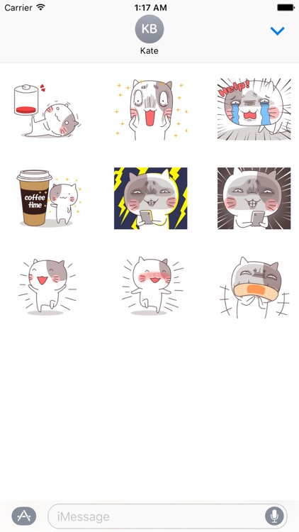 Animated Crazy Cat Sticker