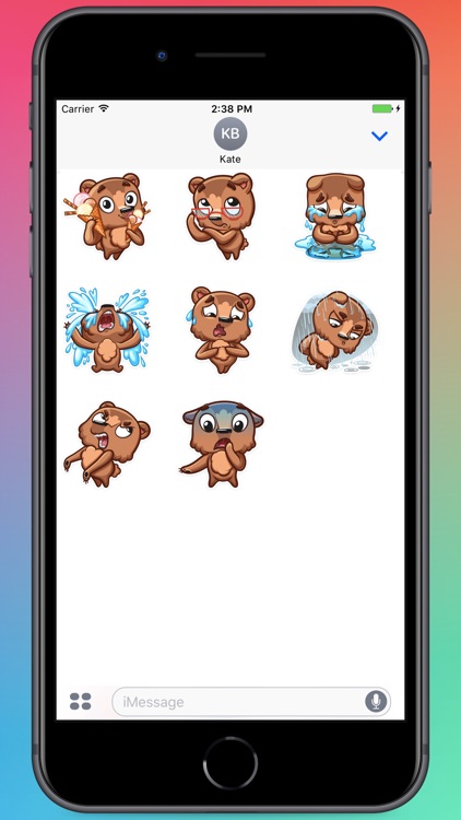 Brownie Bear Stickers