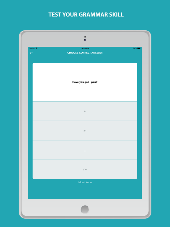 Creative - English learning iPad screenshot