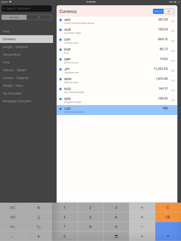 Screenshot #4 pour Converter+ (Units, Currencies)